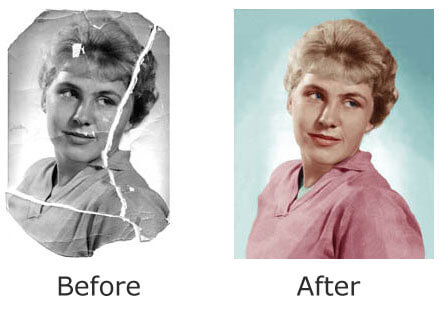Example of our photo restoration.