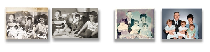 Example of our photo restoration jobs.
